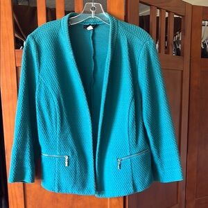 Alfani Blue Textured Blazer with Tailored Fit